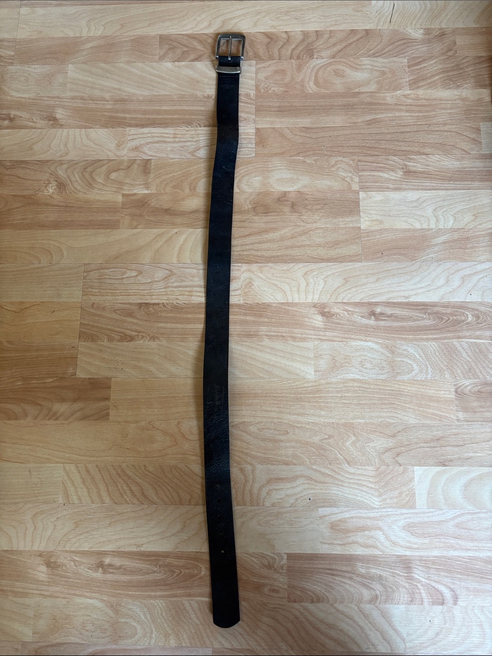 FOSSIL Around The World Full Grain Cowhide Black Leather 80/32 Belt